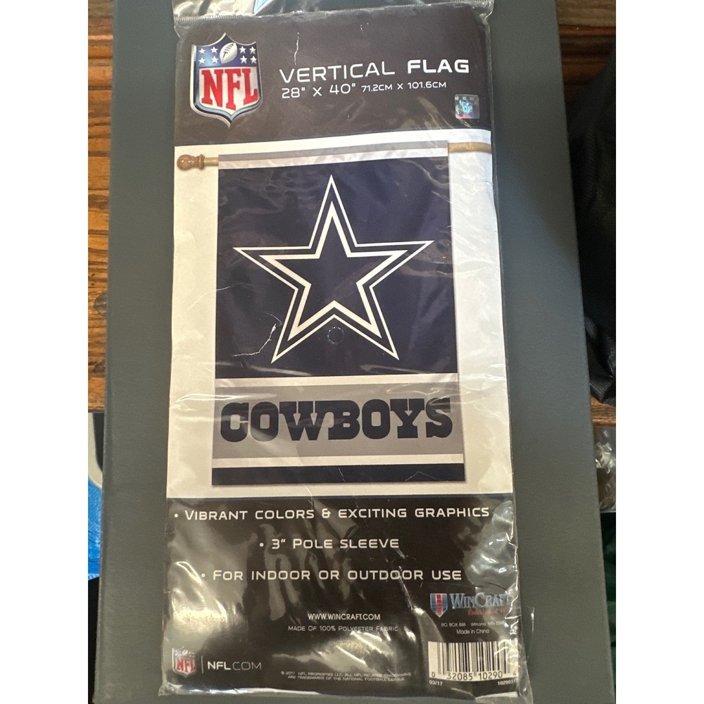 Dallas Cowboys NFL Vertical Flag 28x40 WinCraft Banner House Decor New